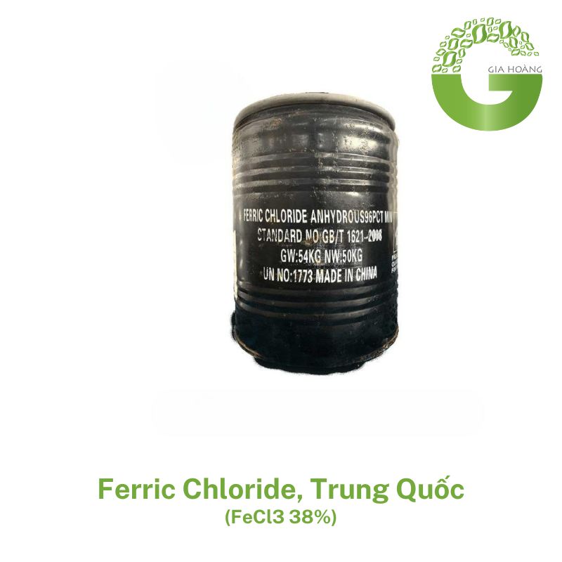  FeCl3 38% - Ferric Chloride, Trung Quốc, 50 kg/thùng