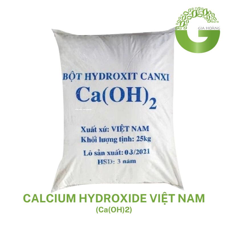 Calcium Hydroxide Ca(OH)2 - Canxi Hydroxit 25kg/bao