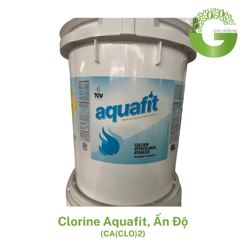 Chlorine Aquafit Ấn Độ - Clo Ấn Độ, 45kg/thùng 