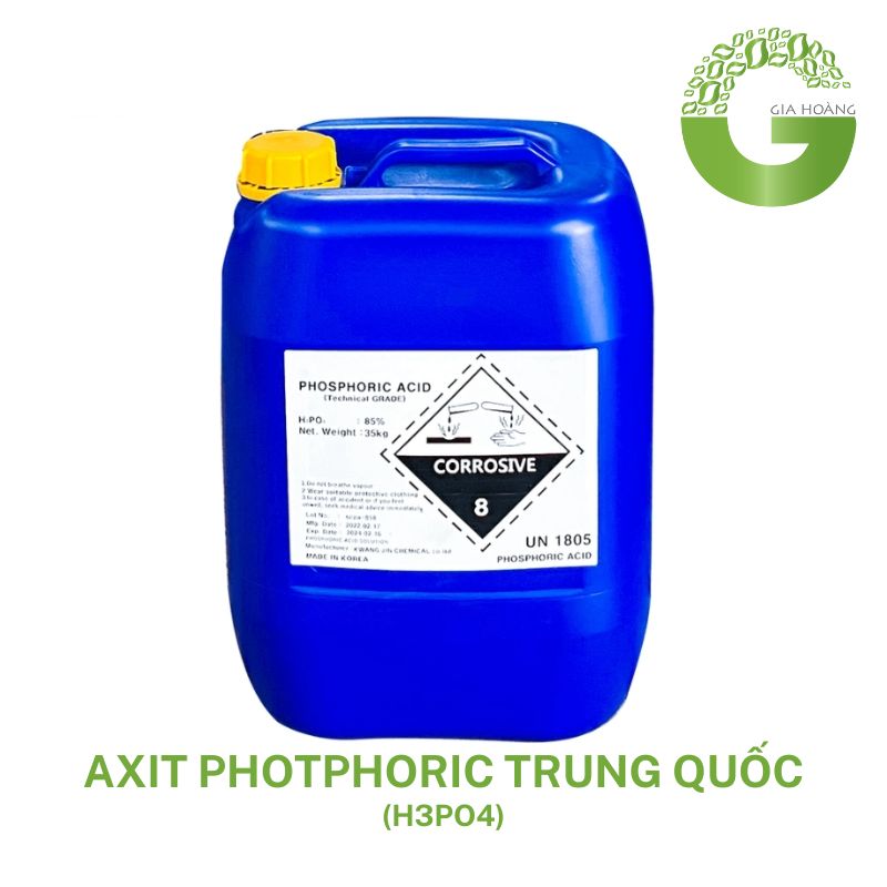 H3PO4 - Axit Photphoric Trung Quốc, Hàn Quốc 35kg/can