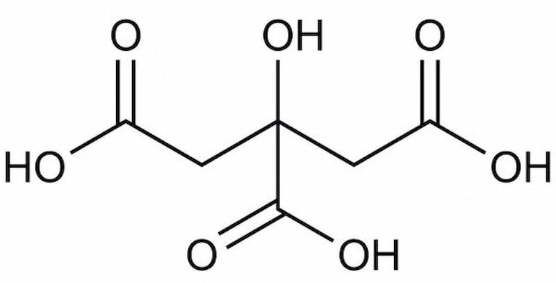 Công thức hóa học của acid citric
