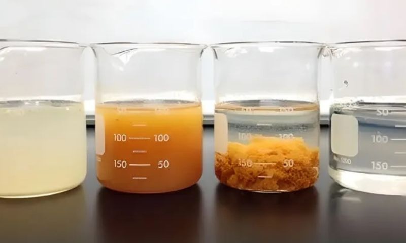 Việc tạo bông sẽ giúp lọc sạch cặn bẩn trong nước