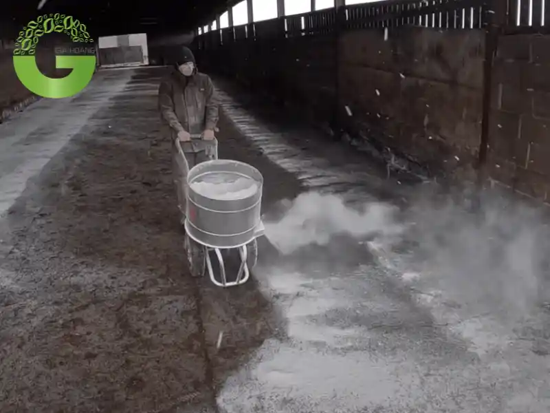 Sử dụng Canxi Hydroxit để khử trùng chuồng trại Sử dụng Canxi Hydroxit để khử trùng chuồng trại