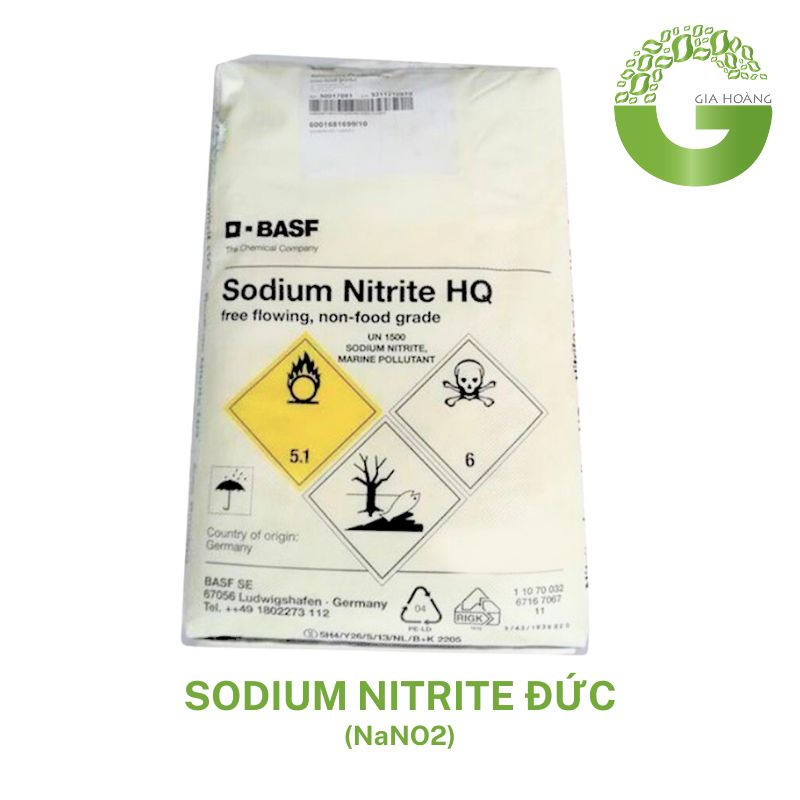 NaNO2 - Sodium Nitrite, Đức, 25kg/bao.