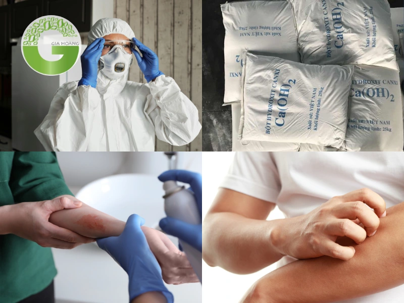 Các lưu ý sử dụng vôi sống, vôi tôi an toàn