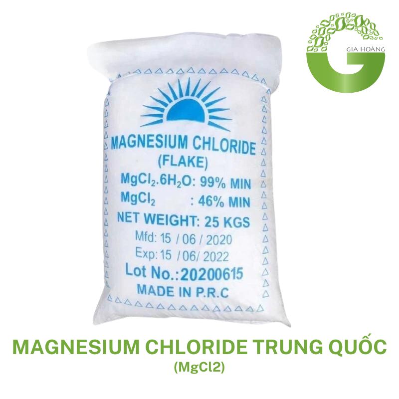 MgCl2 - Magnesium Chloride, Trung Quốc, 25kg/bao