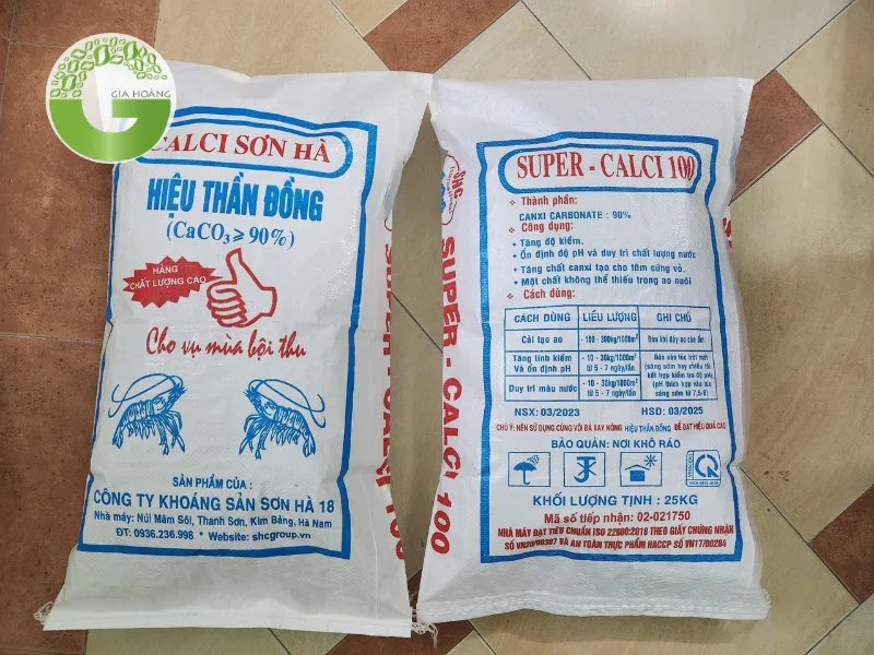 Vôi Super Canxi trong ao nuôi thủy sản giúp cải tạo chất lượng nước