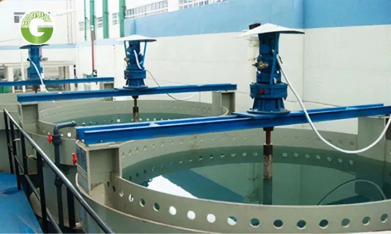 Bể keo tụ và tạo bông được chia ra nhiều ngăn