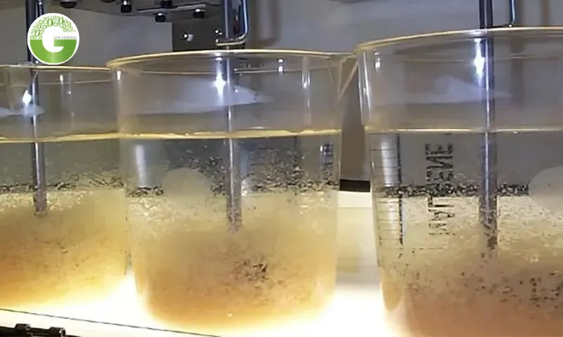 Giai đoạn lắng giúp tách bùn và nước