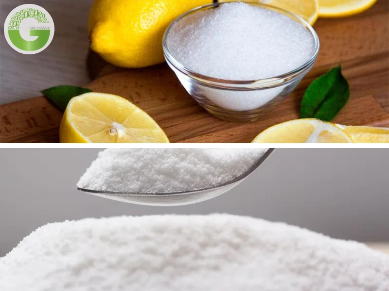 Tính chất của axit citric và axit tartaric