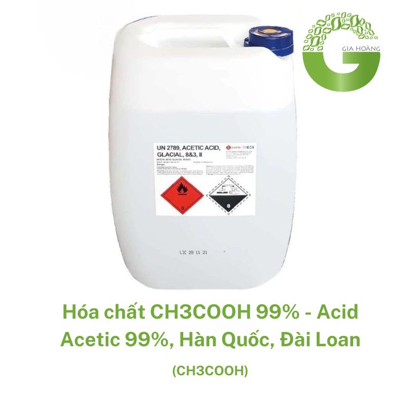 Hóa chất CH3COOH 99% - Acid Acetic 99%, Hàn Quốc, Đài Loan 
