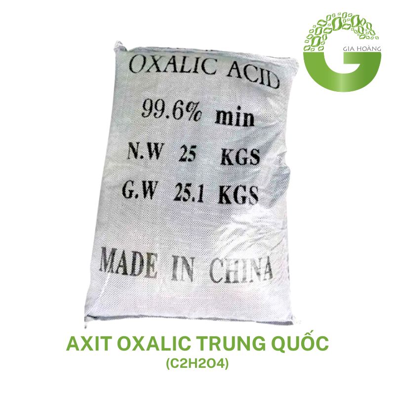 Axit Oxalic C2H2O4 - Acid Oxalic Trung Quốc, 25 kg/bao