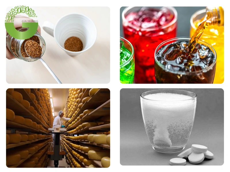 Ứng dụng đa dạng của Acid Citric Khan trong công nghiệp