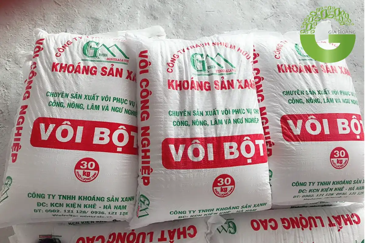 Giá bán vôi bột nông nghiệp bao 1kg 25kg 30kg 50kg