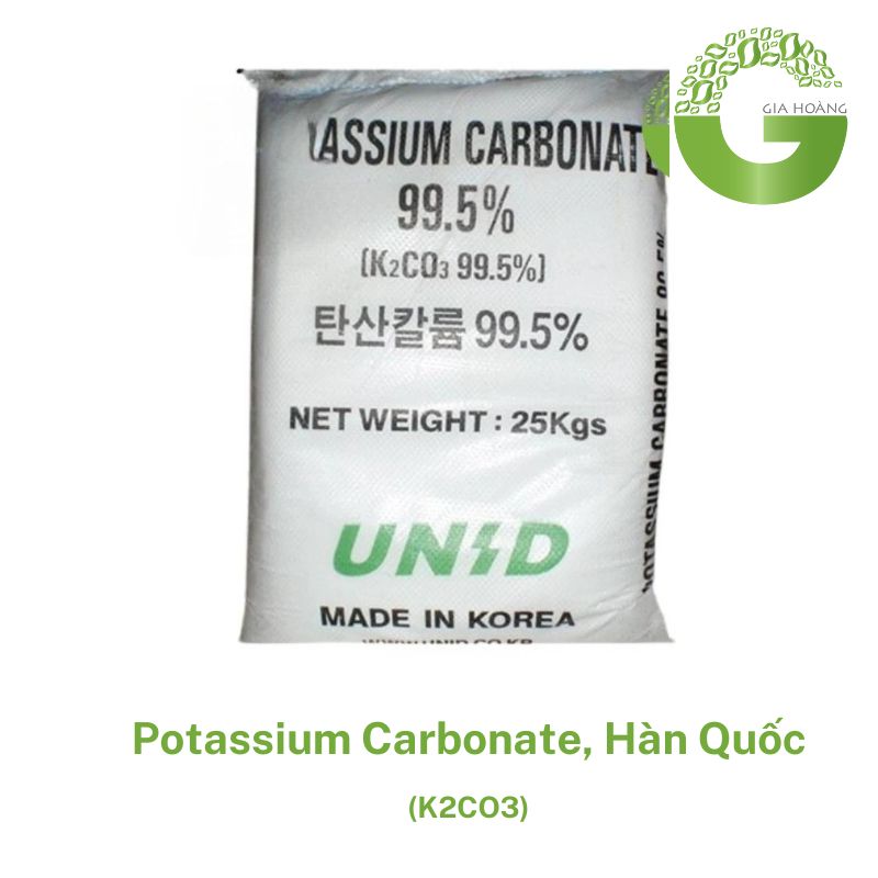 K2CO3 - Potassium Carbonate, Hàn Quốc, 25kg/bao.