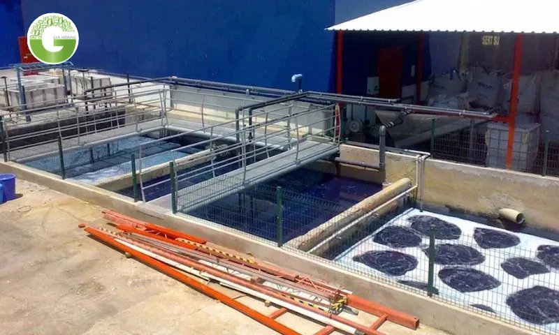 Xử lý nước thải dệt nhuộm chia ra thành nhiều giai đoạn