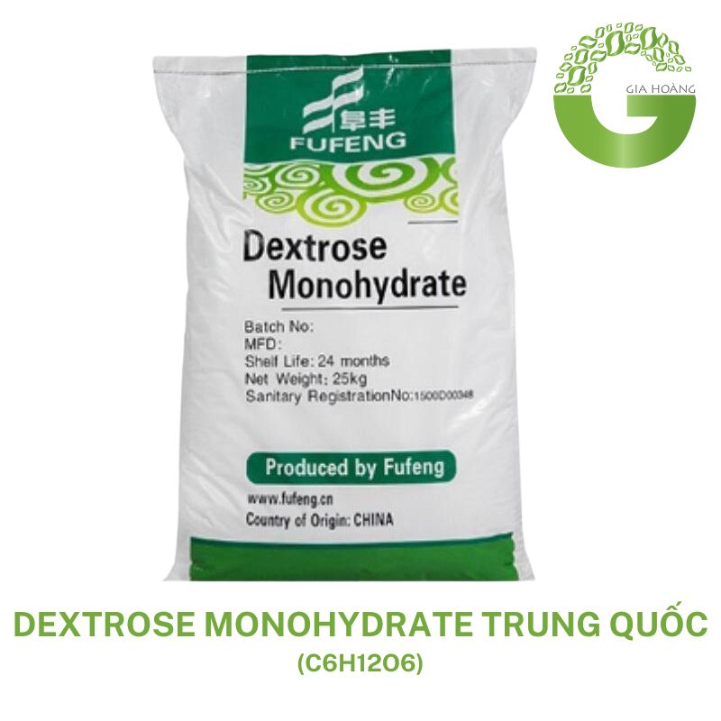 Đường Dextrose monohydrate - Chất phụ gia tạo ngọt - Trung Quốc, 25kg/bao