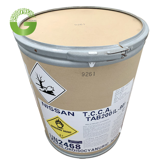 TCCA 90% - Trichloroisocyanuric Acid, Nhật Bản, 50kg/thùng