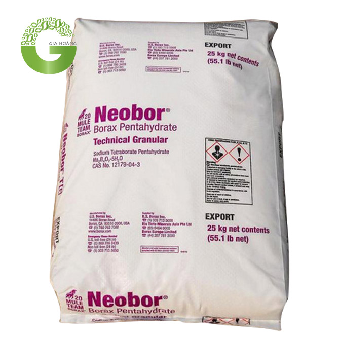 Na2B4O7.5H2O - Borax Pentahydrate (NeoBor), Mỹ, 25 kg/bao