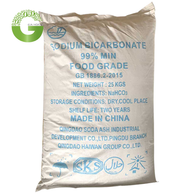 NaHCO3 99% - Sodium Bicarbonat,, Trung Quốc, 25kg/bao.