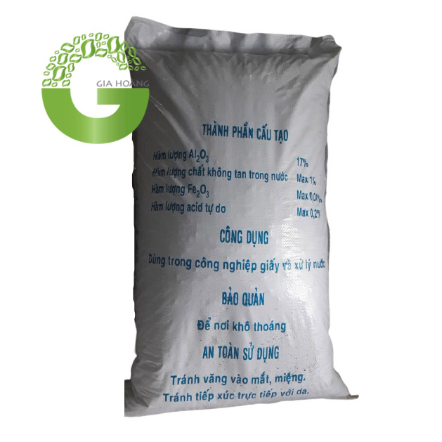 Hóa chất Al2(SO4)3.17H2O - Phèn nhôm Sunfat, Việt Nam, 50kg/bao