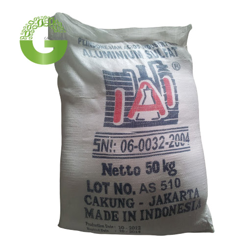 Phèn Nhôm Sunfat Indonesia Al2(SO4)3. 18H2O 17%, 50kg/bao.