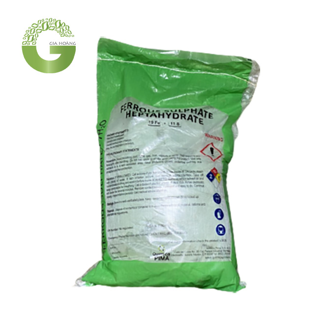 Hóa chất FeSO4.7H2O - Phèn Sắt Sunfat, Trung Quốc, 25kg/bao